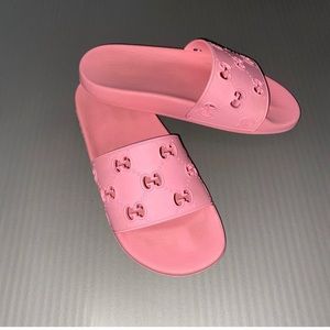 Pink Gucci sandals